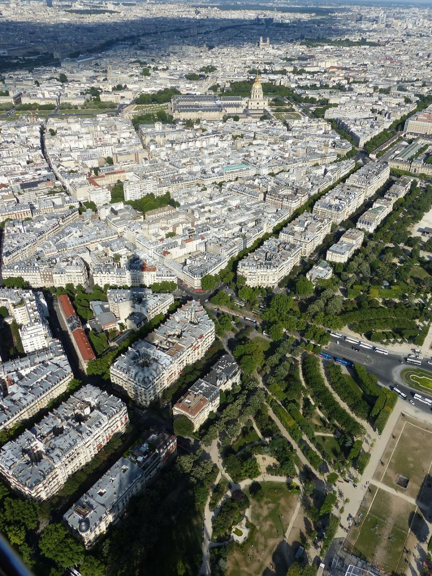 埃菲尔铁塔,全景图,巴黎