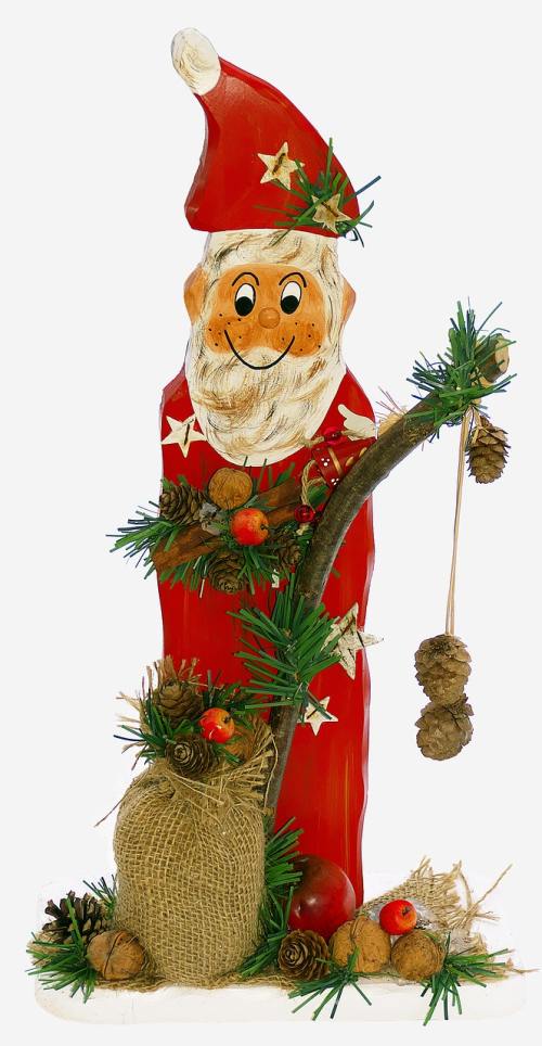 奎、圣诞老人、Holzfigur