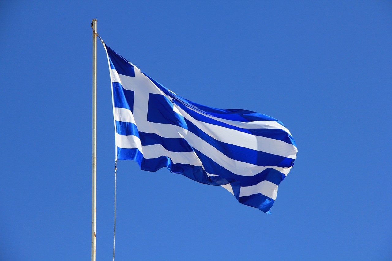 国旗,希腊,蓝色