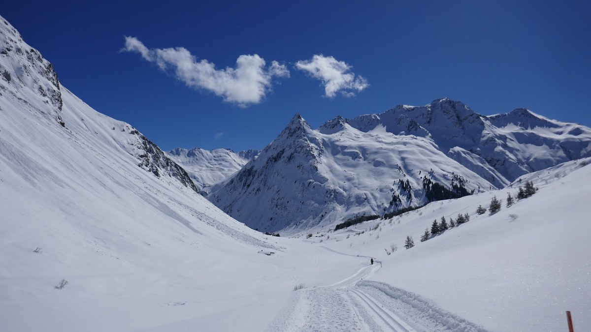 雪,冬天,山