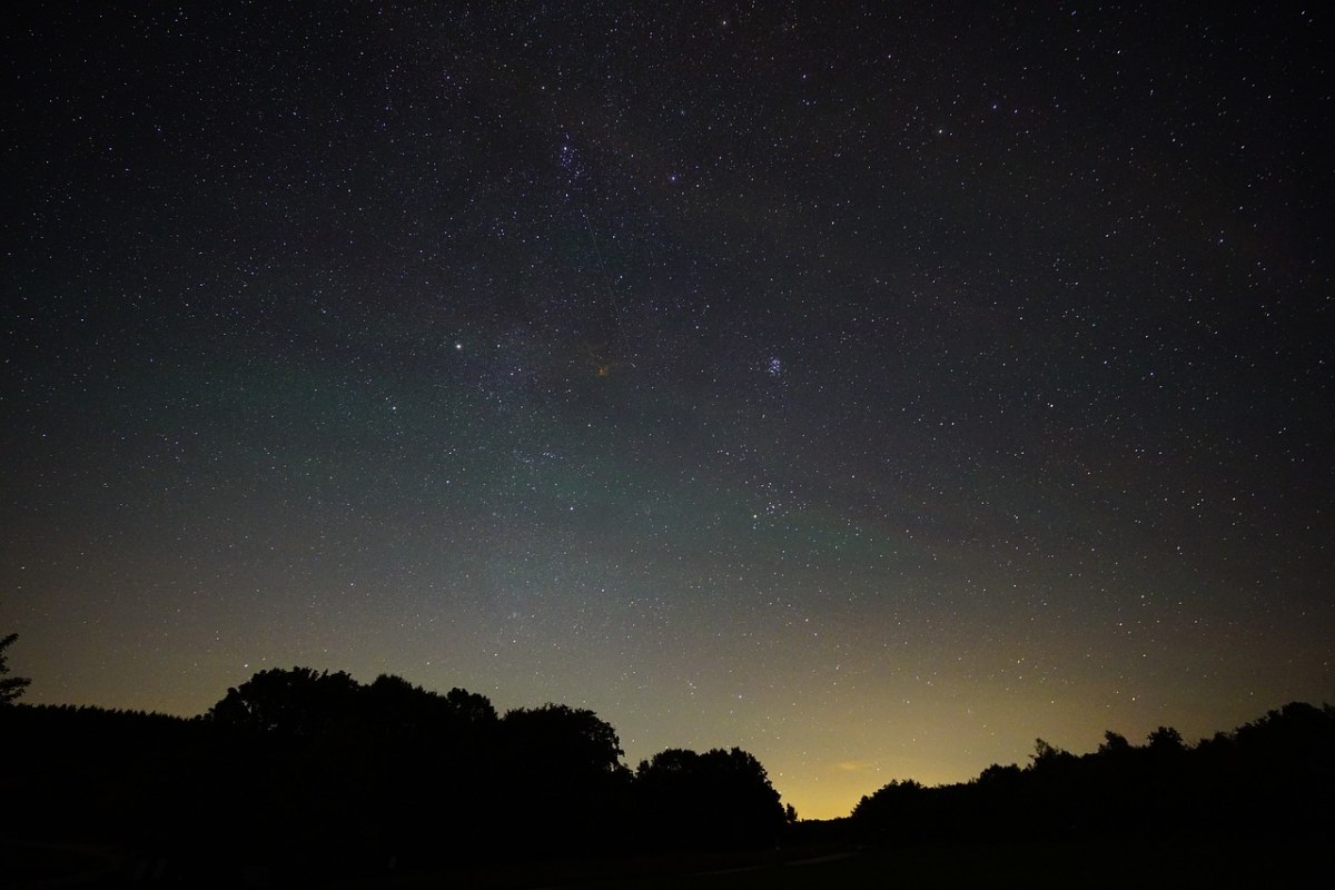 夜晚的天空,明星,繁星点点的天空