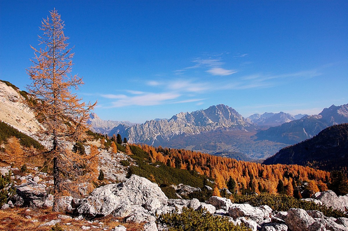 秋天的山间风景免费图片