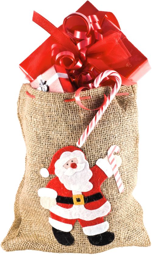 孤立、圣诞包装袋、礼物