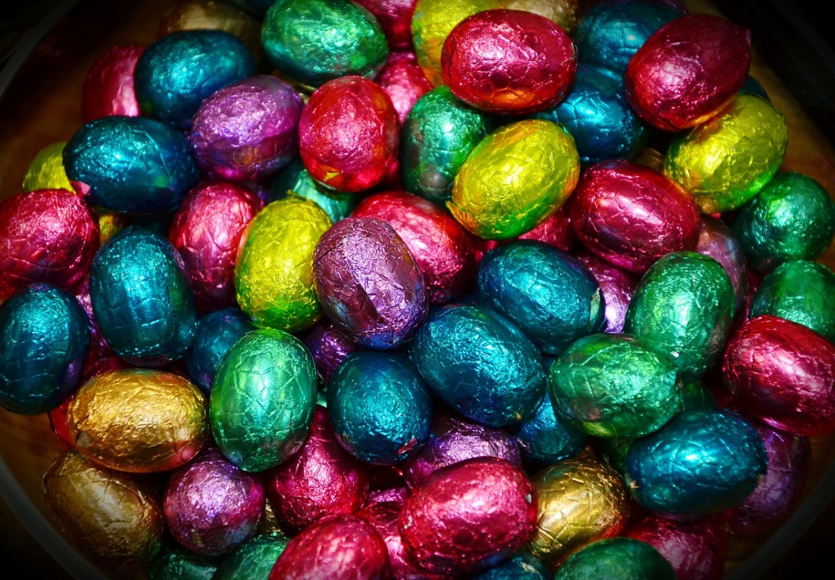 复活节彩蛋,巧克力蛋,丰富多彩