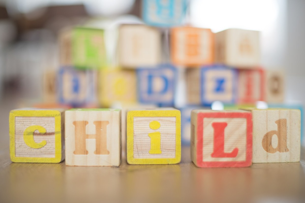 儿童木块字母玩具免费图片