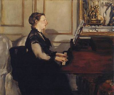 Madame Manet at the Piano