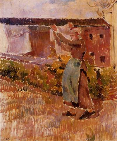 Women Tending the Laundry (study)