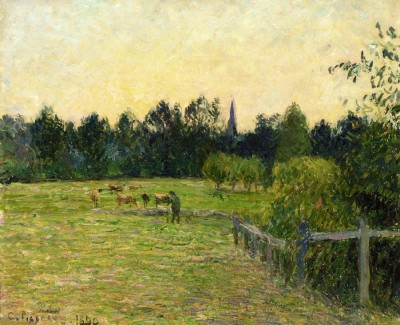 Cowherd in a Field at Eragny