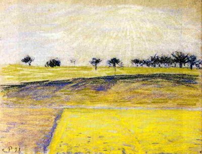 Sunrise over the Fields, Eragny