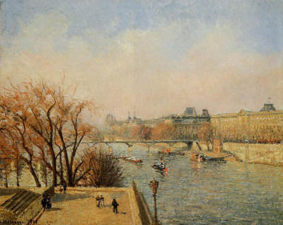 The Louvre, Morning, Sun