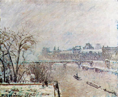 The Seine Viewed from the Pont Neuf, Winter