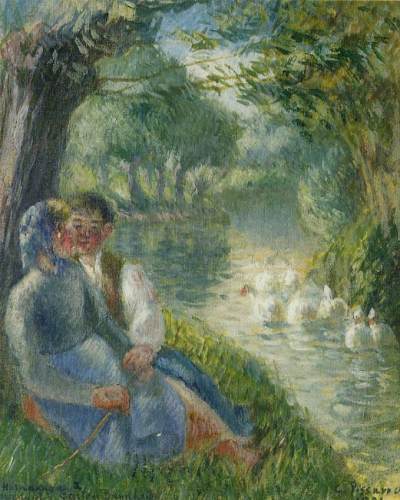 Lovers Seated at the Foot of a Willow Tree