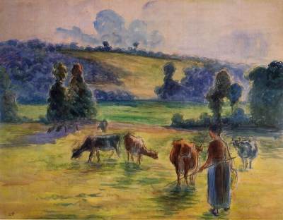 Study for 'Cowherd at Eragny'