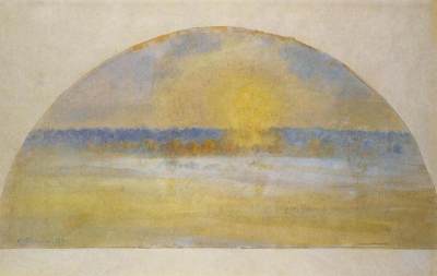 Sunset with Mist, Eragny