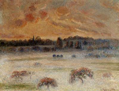 Sunset with Fog, Eragny