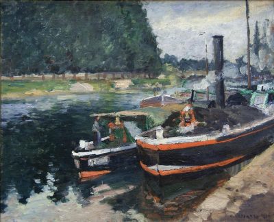 Barges on Pontoise