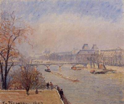 The Louvre, March Mist