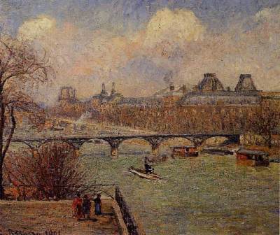 View of the Seine from the Raised Terrace of the Pont Neuf