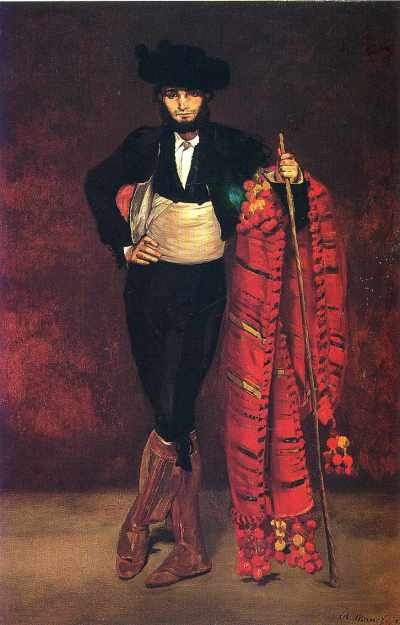 Young man in the costume of a majo