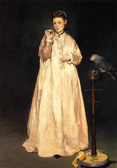 Woman with a Parrot