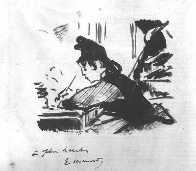 Woman writing