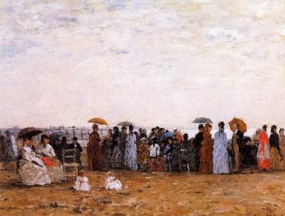 Trouville, Beach Scene