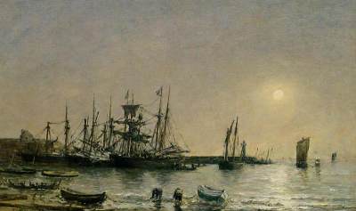 Portrieux Boats at Anchor in Port