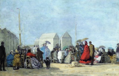 Beach Scene at Trouville