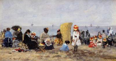 Beach Scene, Trouville