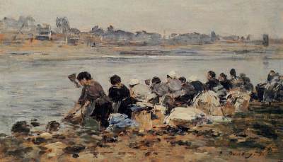 Laundresses on the Banks of the Touques