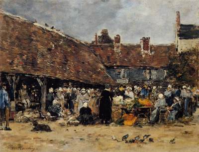 Market at Trouville