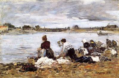 Laundresses on the Banks of the Touques