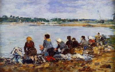 Laundresses on the Banks of the Touques