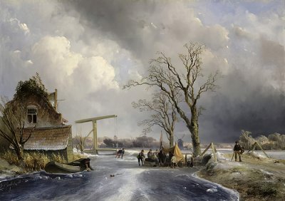 Winter Scene in Holland