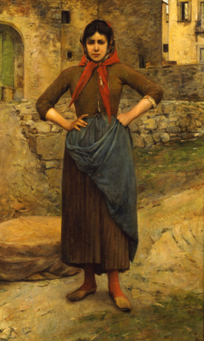 Woman from Gabbro standing