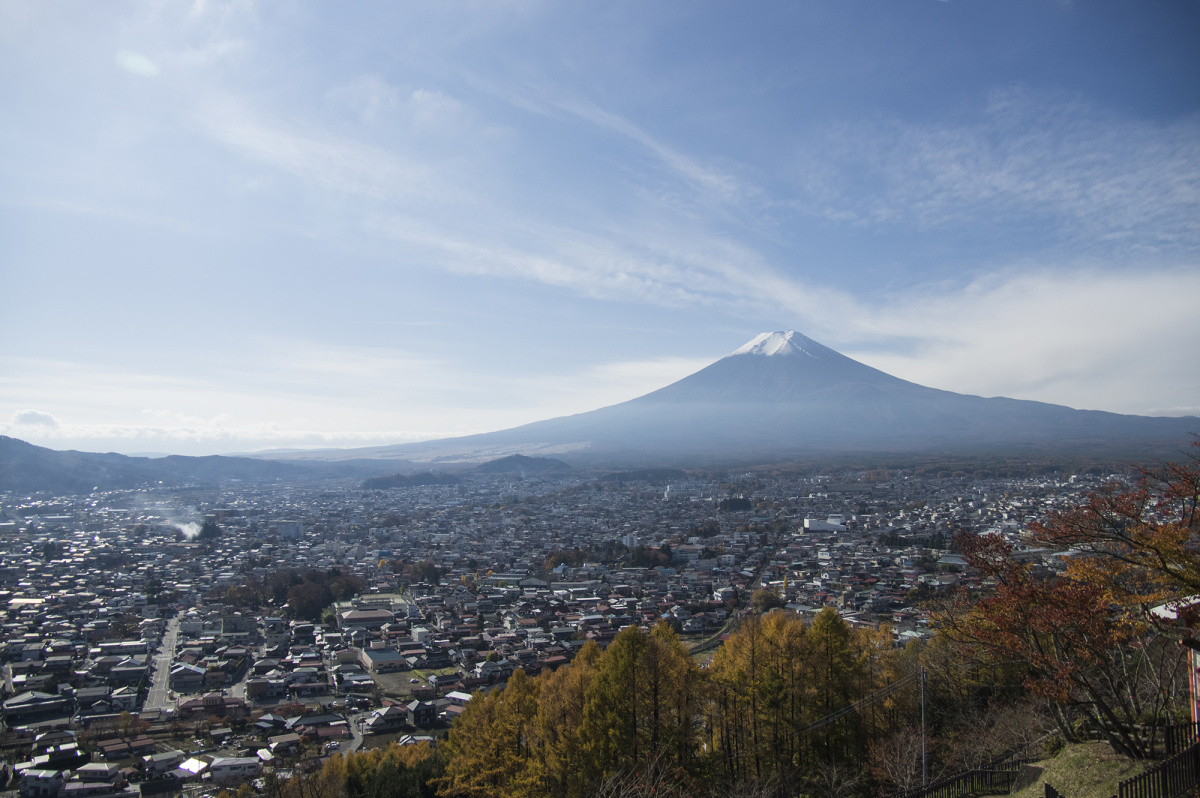 日本富士山全景免费图片