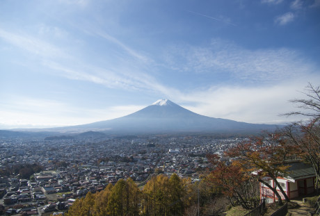 日本富士山全景图片