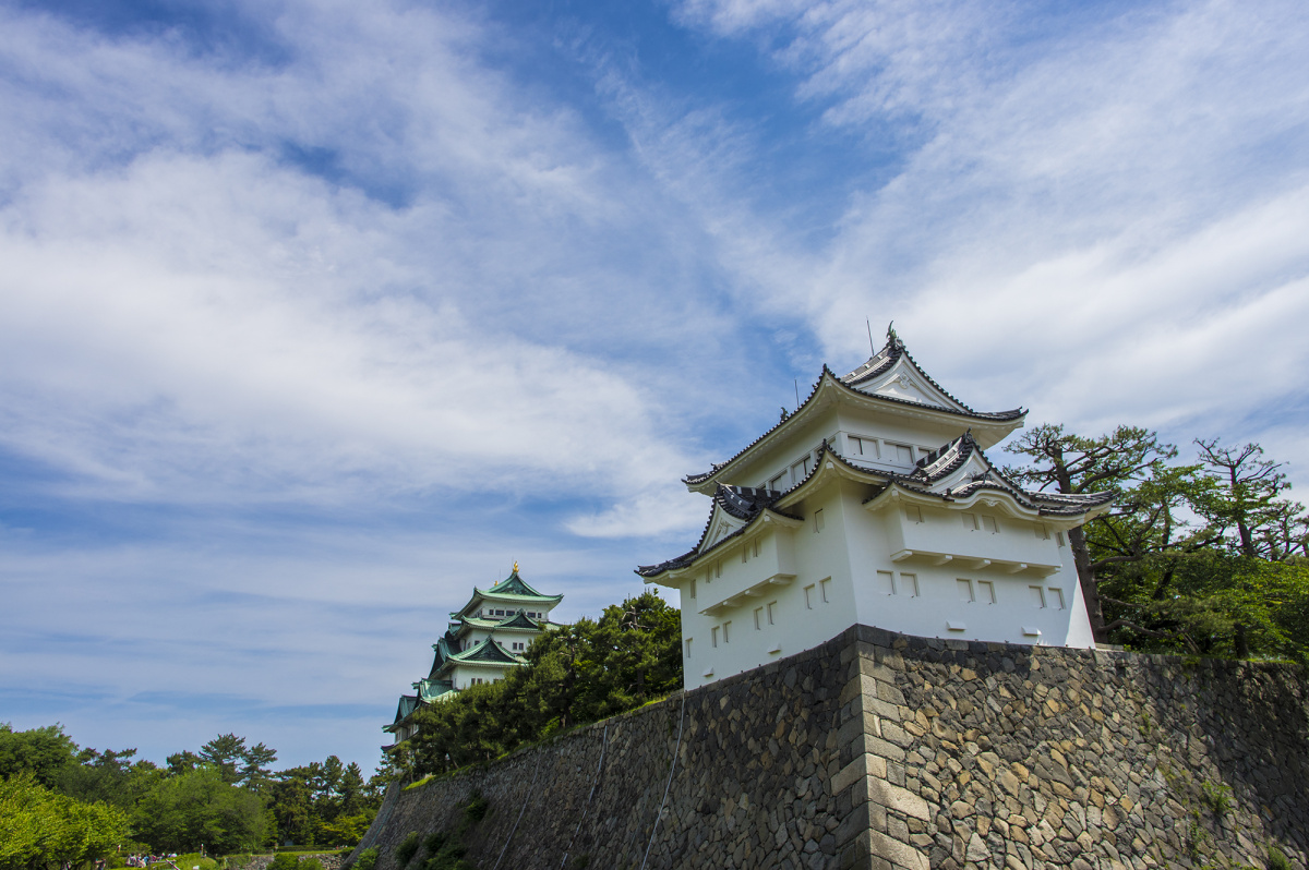名古屋城的天守阁建筑图片免费图片