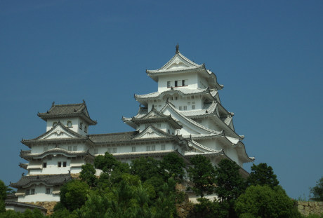 日本姫路城天守阁城堡图片