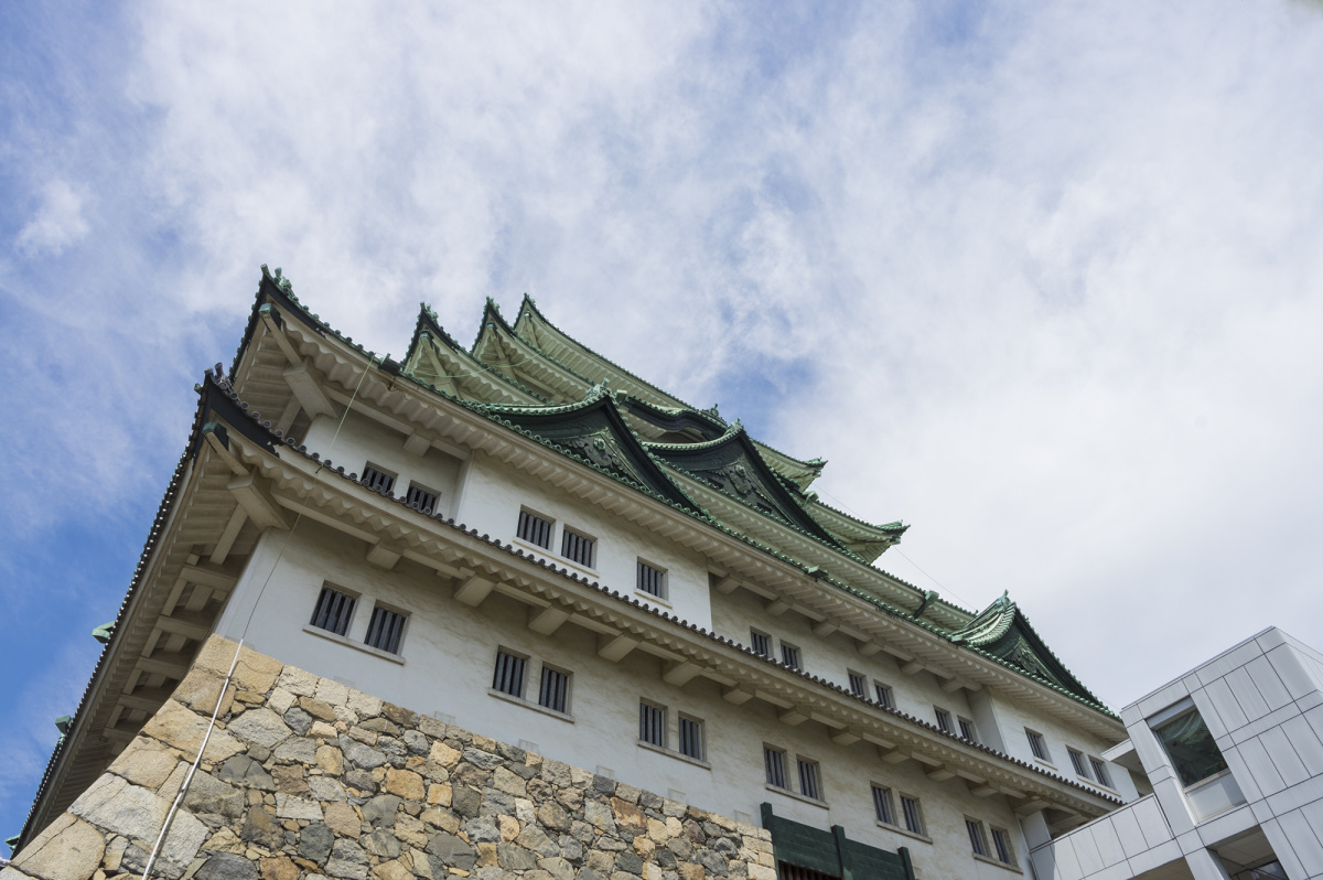 日本名古屋城天守阁建筑图片免费图片
