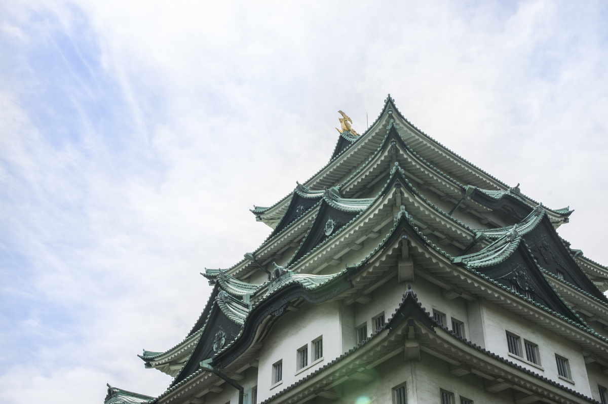 日本名古屋城天守阁建筑免费图片