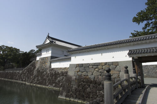 日本小田原城的古建筑