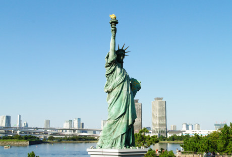 台场海滨公园的自由女神像