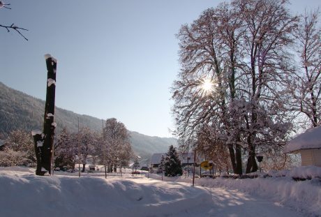 冬天的乡村雪景