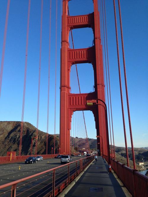 旧金山、金门大桥、桥