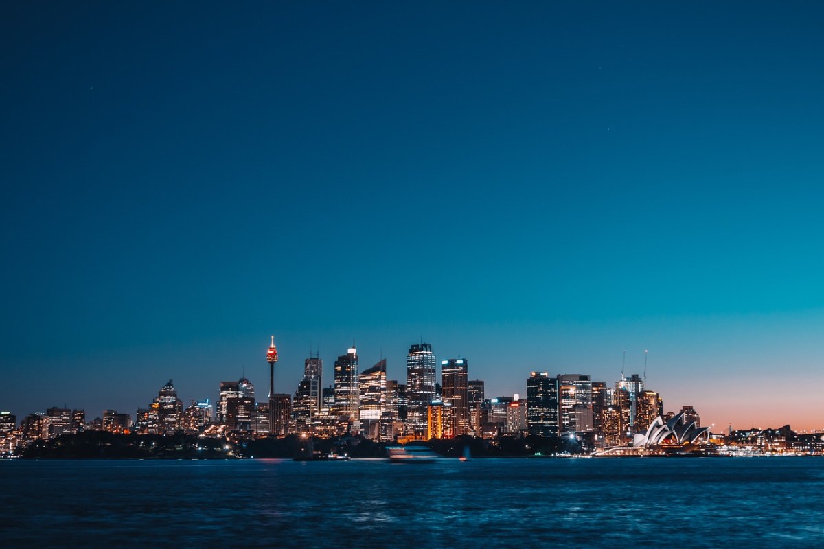澳大利亚悉尼城市夜景免费图片