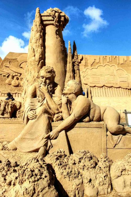 沙、砂雕塑、Sandworld