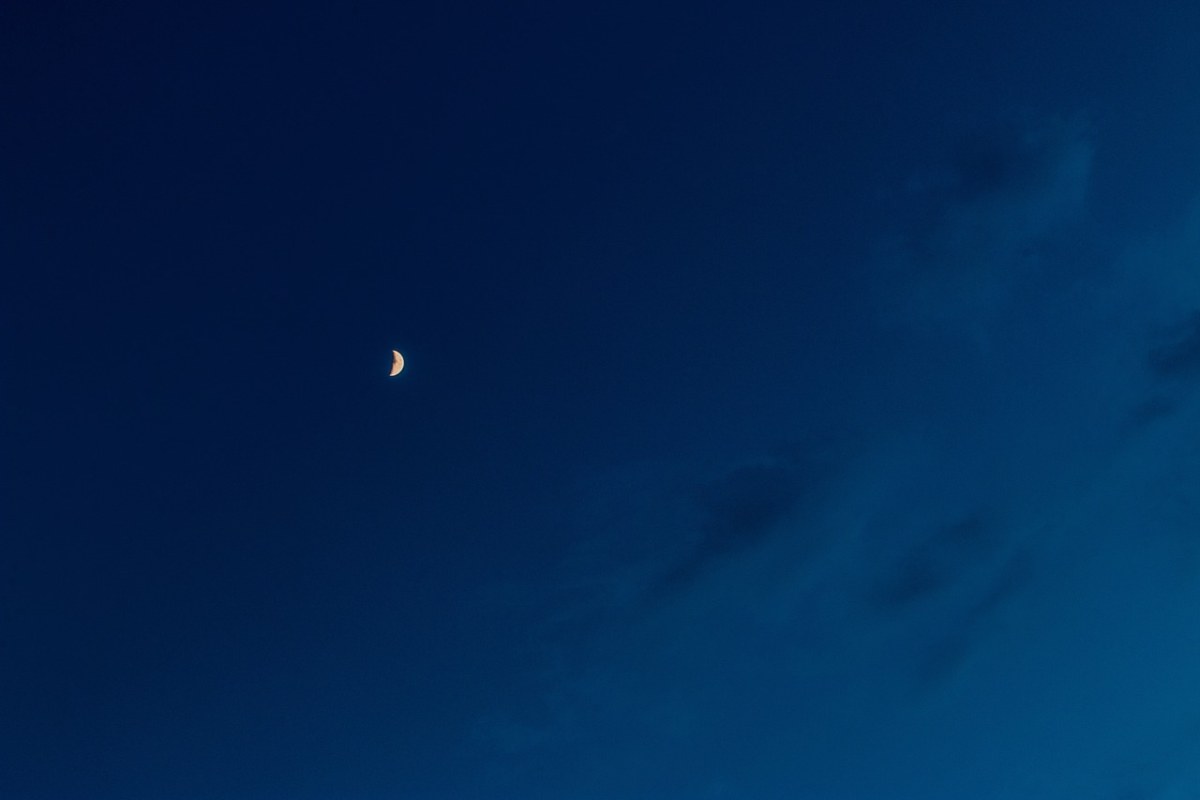 夜、蓝色、天空免费图片