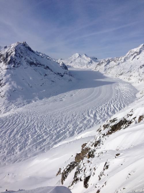 瑞士阿莱奇冰川风景图片