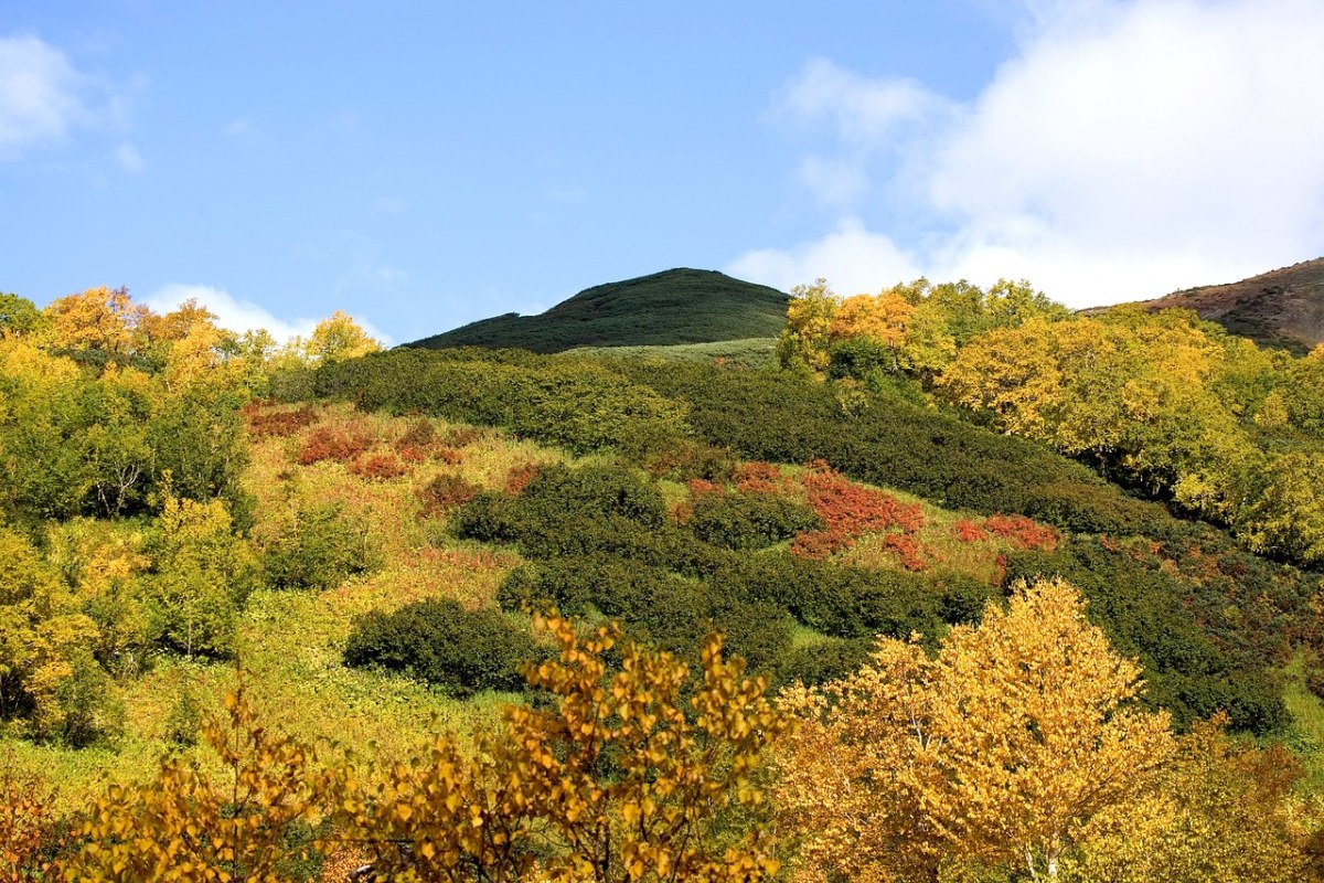 秋季、山、云免费图片